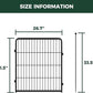 FXW Rollick Unleashed Dog Playpen for Indoor, Yard, RV Camping, 32 inch 4 Panels for Small and Medium Dogs, Black│Patented