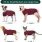 Kuoser Dog Surgery Recovery Suit, Recovery Suit for Female Male Dogs, Dog Onesie After Surgery Spay Neuter, Anti-Licking Pet Surgical Recovery Snugly Suit, Bodysuit for Abdominal Wounds Skin Disease