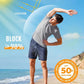 Boladeci Men's Swim Shirt Short Sleeve UPF 50+ Sun Protection SPF UV Moisture Wicking Lightweight Quick Dry Rash Guard