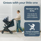 Inglesina Quid³ Stroller, Astral Blue - Compact Reclining Travel Stroller for Baby & Toddler 0-55 lbs, One Hand fold, Car seat Compatible, Airplane Overhead, Lightweight, Foldable, XL UPF 50+ Canopy