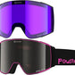 Ski Goggles Snow OTG Snowboard Goggles Magnetic Interchangeable Lens Frameless UV Protection Anti-fog mobile Skating