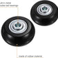 uxcell Replacement Luggage Wheels 40x18mm Suitcase Wheel Repair Kits Include 2 PU Bearing Wheels & Washers, Wrenches & Axle Screw for Trolley Bag, Inline Skate and Caster Board