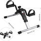 Folding Pedal Exerciser, Mini Under Desk Bike - Portable Foot Hand Cycle Peddler Machine Bicycle Exerciser for Arm Leg While Sitting