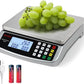 Food Scale 88lb/40kg Large Digital Kitchen Scale 0.05oz/1g with Price Computing Commercial Scale 304 Stainless Steel gram Scale for Baking Cooking Meat Restaurant ，USB or AA Battery(Included)