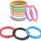 12 Pack 1 Inch Metal Round Carabiner Keyring, Trigger Spring O Rings for Keychain, Purse Chain Clips, Paracord Lanyard, Key Rings DIY Accessories (Assorted)