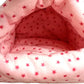WOWOWMEOW Small Animals Warm Hanging Cage Cave Bed for Hamsters, Guinea-Pigs, Rats, Rabbit and Chinchillas (L, Star-Pink)