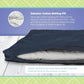Bean Products Meditation Cushion - Zabuton Meditation Pillows for Sitting on Floor, Yoga Cushion, Cotton Yoga Pillow, Zen Kneeling Prayer Pad- Made in USA - Premium 32x26x3, Black