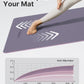 YOTTOY Yoga Mat,Non-Slip Hot Yoga Mat with Anti-Tear Design and Friendly Natural Rubber Mat with Strap and Bag