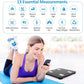 FITINDEX Scale with BMI, Body Fat, Muscle Mass, Smart Scale for Body Weight, Bluetooth, Digital, Sync with App, User Health Equipment