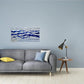 SYGALLERIER Abstract Coastal Metal Wall Art Handcrafted Big 3D Blue and Silver Artwork Modern Sea Waves Pictures Contemporary Sculpture for Living Room Bedroom Bathroom Decor