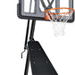Basketball Hoop Outdoor 44-48Inch Impact Backboard, 5.3-10FT Height Adjustable Basketball Hoop Goal System with Portable Wheels for Adults