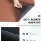 AMOAMI Coffee Mat - Hide Stain, Rubber Backed Absorbent Dish Drying Rack for Kitchen Counter - Dark Grey, Blue, 12''x19''
