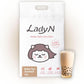 Lady N Pellet Tofu Cat Litter Boba Tea Scent, Strong Clumping, Ultra Absorbent, Dust-Free, Low Tracking, Water-Soluble, Natural Ingredients, Enviro-Probiotic Odor Control 9lb