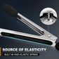 Kitchen Tongs with Silicone Tips, Tongs for Cooking Heat Resistant 600 Degrees Stainless Steel Locking Tong - 7" 9" & 12 inch Silicone Tong Non-Stick, Black Set of 3