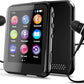 16GB MP3 Player with Bluetooth 5.3, QNGEE 2.4 inch Full Touchscreen Music MP3 for Kids, FM Radio, Voice Recorder, HiFi Sound, E-Book, Earphones Included
