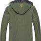 GIISAM Mens Windproof Jacket Waterproof Lightweight Mountain Sport Jacket for Men Hooded Windbreaker Raincoat