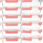 Glass Meal Prep Containers 12-Pack, 22oz Glass Food Storage Containers with Lids, Air-Tight, Leak-Resistant, Freezer to Microwave Safe-Pink Set