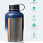 BUZIO Vacuum Insulated Stainless Steel Water Bottle 64oz (Cold for 48 Hrs/Hot for 24 Hrs) BPA Free Double Wall Travel Mug/Flask for Outdoor Sports Hiking, Cycling, Cam,Camping, Running, Tuxedo