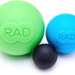 RAD Rounds – Extra Soft Yoga Deep Tissue Massage Ball Set – Myofascial Release Balls for Feet, Back, Neck, Jaw & Forearms – Trigger Point & Mobility Therapy (3-Pack)