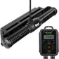 Hygger Aquarium Wave Maker - Adjustable Cross Flow Pump with LED Display Controller, Magnetic DC 24V Powerhead for Freshwater & Marine Reef Aquariums Up to 265 Gallon (25W)