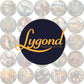 Lygond Metal Tin Sign - Circular Stained Glass Toilet Decor - Pub 12x12 Inches