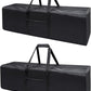 46 Inch Travel Duffle Bag Extra Large Sport Equipment Duffel Bags with 2-way Lockable Zippers(Black 46inch 2Pack)