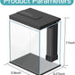 Glass Betta Aquarium Starter Kits, 2 Gallon Fish Tank with Heater Filter and Light.