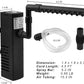 DOMICA Internal Aquarium Filter with Aeration System 100GPH 5W Power Filter for 5 to 15 Gallons Fish Tank, Submersible Fish Tank Filter