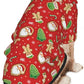 Santa Claus with Gingerbread Man Hoodie,Christmas Cosplay Dog Clothes with Pocket and Hat Winter Clothes Sweaters X-Small