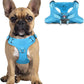 Dog Harness Step in Dog Vest Harness, Reflective Adjustable Puppy No Pull Harness Breathable Soft for Small and Medium Dogs Cats, Blue, S