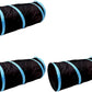 iCAGY Foldable Spiral Cat Tunnel - Ideal Indoor Toy for Small Cats, Kittens, and Rabbits - Collapsible Tube for Interactive Play and Outdoor Fun - Pet Activity Toy Black 20" 3 Pcs
