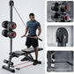 12-in-1 Multi-Functional Home Gym Workout Bench–High/Low Pulley System, Sit-Up Bench, LAT Pull-Down,Leg Developer,Adjustable Strength Training Equipment for Full-Body Fitness