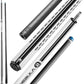 RHINO Nebula 2 Pool Cue - 100% Carbon Fiber Shaft & Composite Butt. Time Crystal Tip, Pro Taper Design, 12.4 mm,12.8 mm. 3/8-8 Joint, 3D Friction Grip. Low Deflection Pool Cue