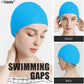 Tripsky Silicone Swim Cap,Comfortable Bathing Cap Ideal for Curly Short Medium Long Hair, Swimming Cap for Women and Men, Shower Caps Keep Hairstyle Unchanged…