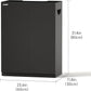LANDEN Aquarium Wooden Stand and Cabinet Fish Reptile Sea Salt WaterTank Stand, Nano Foam Leveling Mat Included, W23.6xD11.8xH31.49in, Matte Black Painted (Stand Only)