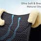 Woolous Dressage Saddle Pad, English Saddle Pad with Sheepskin Trim, Lambskin Wool Fleece Lining, Square Saddle Pad for Equestrian Riding, Comfortable & Shock Absorbing