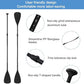 LBW SUP Paddle Board Paddle Stand up Paddleboard Paddles - 3-Piece or 4-Piece Floating Alloy Portable SUP Kayak Paddle Adjustable 2-Sided Paddle