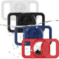 4 Pack Waterproof AirTag Dog Collar Holder Compatible with Apple AirTag, Silicone Hidden Loop Holder for Airtag Tracker, Anti-Lost Dog Collar Air Tag Accessories(Black,White,Red,Blue)