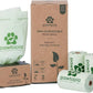 Pawtria Certified Home Compostable Dog Poop Bags (120) + Paper Dispenser, Biodegradable Poop Bags, Cat Litter, Vegetable Starches, Leak proof Dog Waste Bags, Easy to Open, Extra Thick