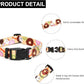 Mercano Adjustable Dog Collar - Special Design Patterns, Soft Nylon Comfortable Durable Pet Collar for Small Medium Large Dogs (XS, Beige Cookie)