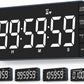 7.8'' Extra Large LED Kitchen Timer: 99H Countdown Countup with 3 Brightness, 5 Alarms & 4 Volume Levels, Magnetic Rechargeable Timer for Cooking, Classroom, Home Gym