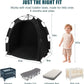 Blackout Tent for Pack N Play: Portable Baby Sleep Pod with 1-Click Setup, Mini Crib Cover with Monitor and Fan Pouches, Blocks 95% of Light, Travel Crib Canopy