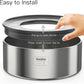 1Gallon No Spill Water Bowl for Dogs, Double-Wall Stainless Steel with Splash-Proof Paws Lid and Floating Disk, Non-Slip Base, Easy to Clean Slow Water Feeder for Large Medium Dogs