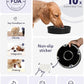 LE TAUCI Ceramic Slow Feeder Dog Bowls Small Breed, 0.6 Cups Dog Food Dish for Fast Eaters, Puzzle Bowl for Small Dogs and Cats,Skull Black