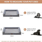 BFPETHOME Washable Dog Beds for Extra Large Dogs, Orthopedic Dog Bed Extra Large, Big Dogs Couch with Removable Washable Cover, Waterproof Lining and Nonskid Bottom, Egg-Crate Foam Pet Sofa