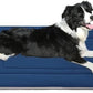 JoicyCo Dog Crate Bed Pad Mat, 36 in Non Slip Bottom Washable for Medium & Large Dogs, Kennel Pad, Dark Blue