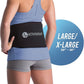 ActiveWrap Back Heat Ice Wrap with Reusable Gel Pack and Support. for Sciatica, Lumbar Strains, Stiffness & Low Back Pain Relief. Portable Heat Compress for Spine Recovery. Hot and Cold Therapy