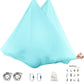 5.5 Yards Aerial Silks Yoga Swing Set - Aerial Yoga Hammock Kit Anti-Gravity Flying for Fitness, Low/Non Stretch Nylon Tricot Fabric Hardware Included for Dance