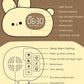 Bunny Alarm Clock for Kids with Night Light, Sleep Training Clock Time to Wake Clock, Rechargeable Silicone Light for Bedroom, Perfect Sleep Companion for Boys Girls