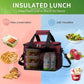 iknoe Large Foldable Cooler Bag, 8.5L Insulated Lunch Bag, Leakproof Lunch Cooler Tote with Multi-Bag Design Suitable for Beach, Picnic and Office Use,Red 15-Can